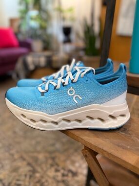 On Cloudmonster Women's Athletic Shoes in Blue